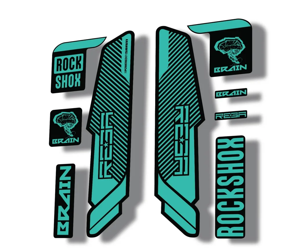 Rock Shox REBA 2014 Brain Fork Decal Mountain Bike Cycling Sticker Dolphin
