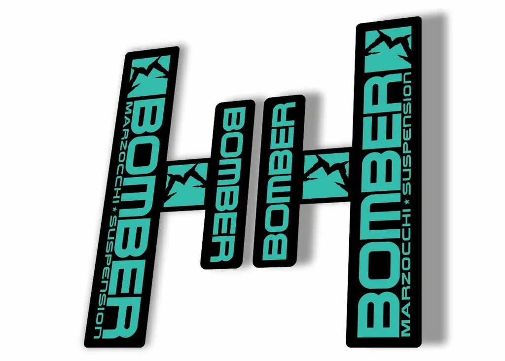 Marzocchi Bomber Generic 2006 Fork Suspension Sticker Decal Kit Adhesive Dolphin