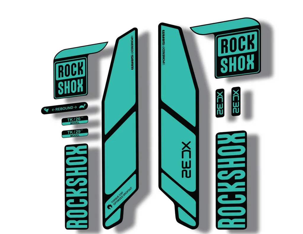 Rock Shox XC32 2014 Fork Decal Mountain Bike Cycling Sticker Adhesive Dolphin
