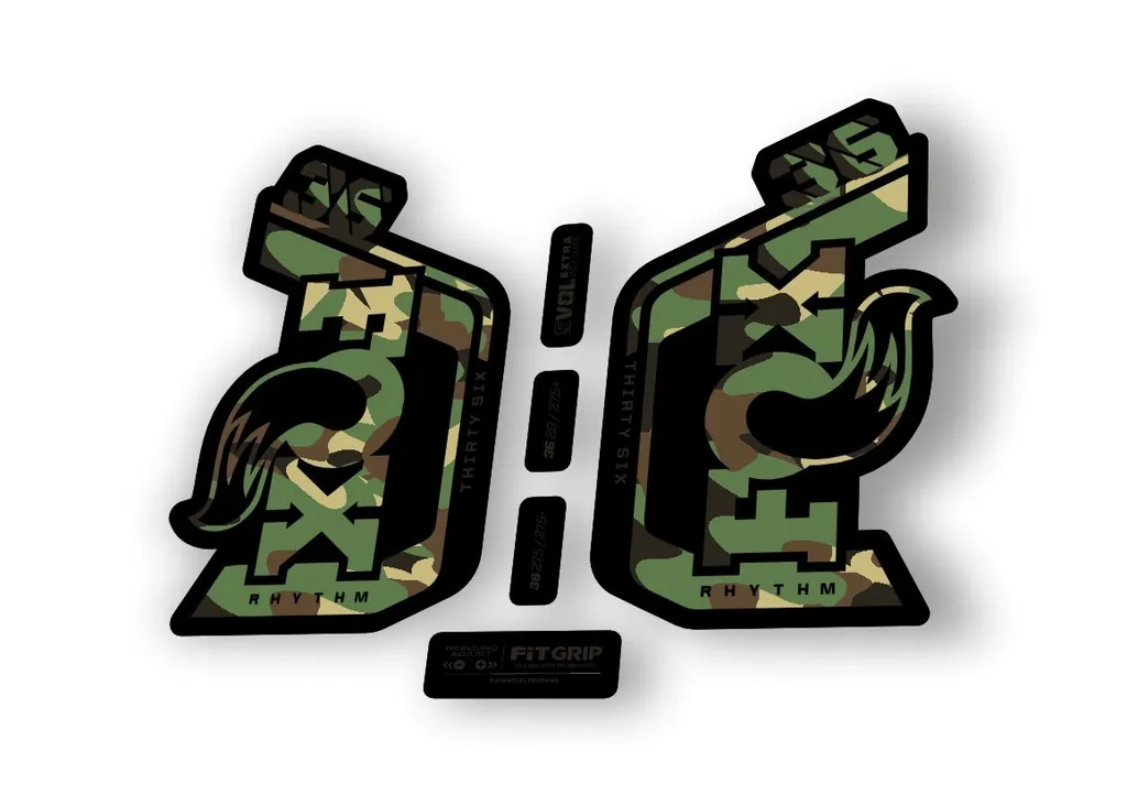 Fox 36 Rhythm 2024 Fork Suspension Factory Decal Sticker Adhesive Camo