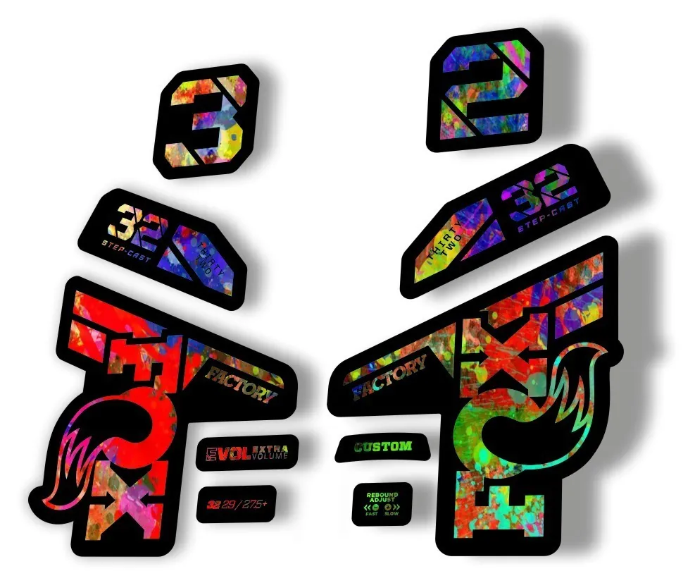Fox 32 Factory 2021 Fork Suspension Decal Sticker Adhesive Oil Slick