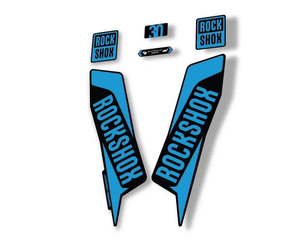 Rock Shox TK 30 2021 Fork Decals Suspension Sticker Adhesive Blue