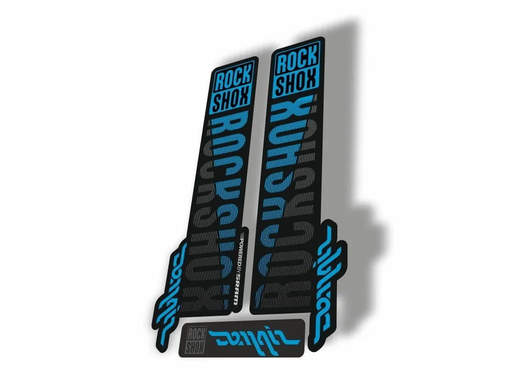 Rock Shox DOMAIN 2018 Fork Decal Mountain Bike Cycling Sticker Blue Gray
