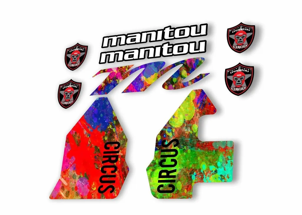 Manitou CIRCUS 2018 Fork Suspension Decal Kit Sticker Oil Slick