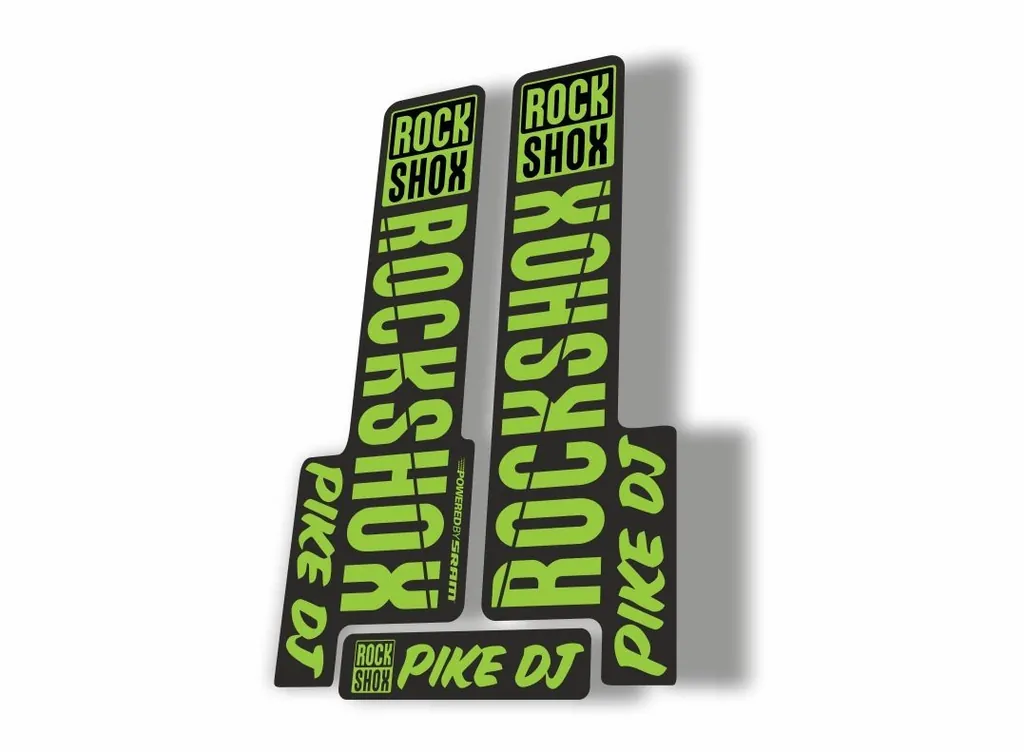 Rock Shox PIKE DJ 2018 Fork Decal Mountain Bike Cycling Sticker Adhesive Green