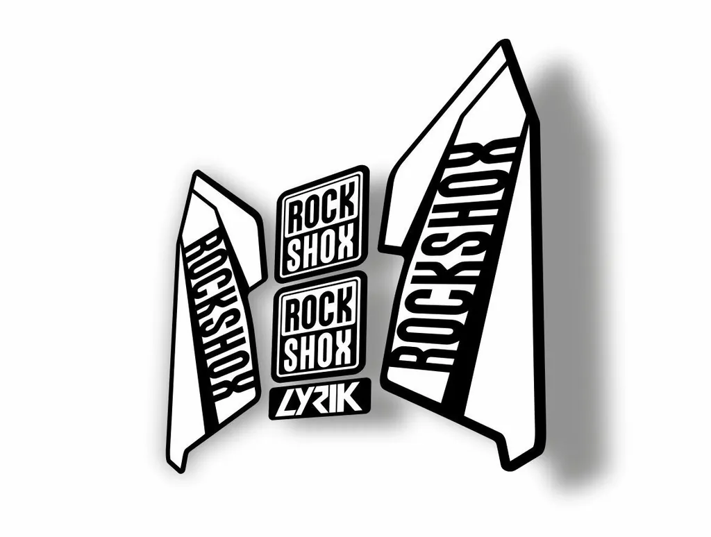 Rock Shox Lyrik 2016 Fork Decal Bike Cycling Sticker White