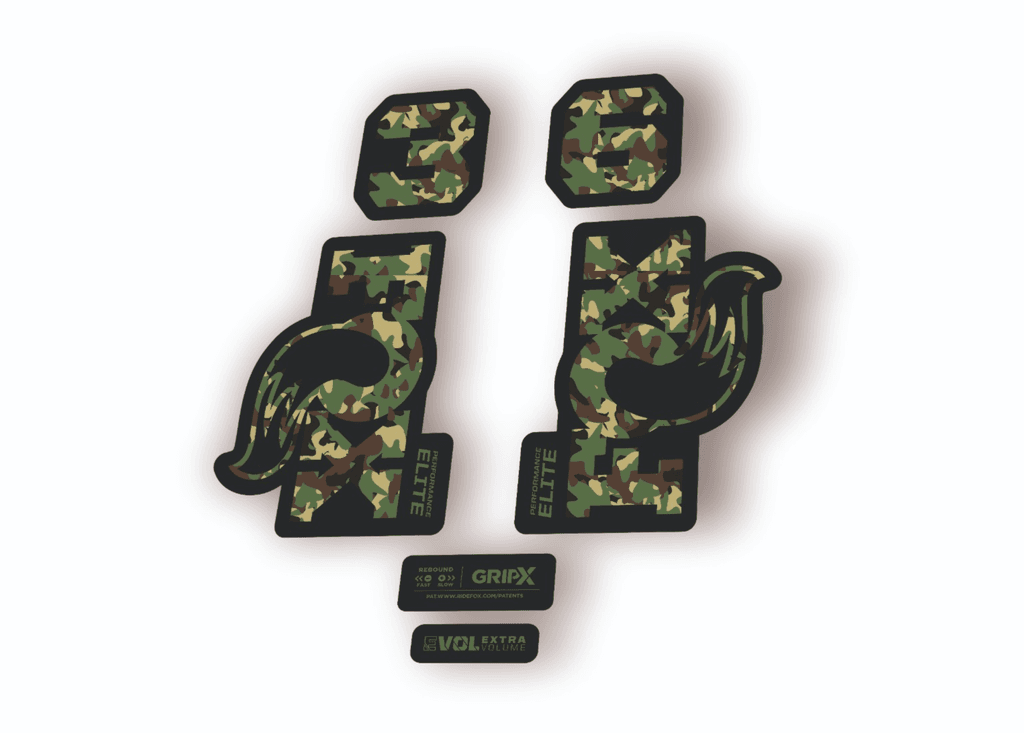 FOX 36 Elite Performance 2026 Fork Factory Decal Sticker Adhesive Camo