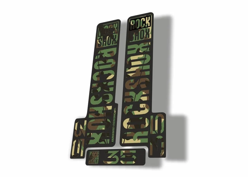 Rock Shox 35 2018 Fork Decal Mountain Bike Cycling Sticker Adhesive Camo