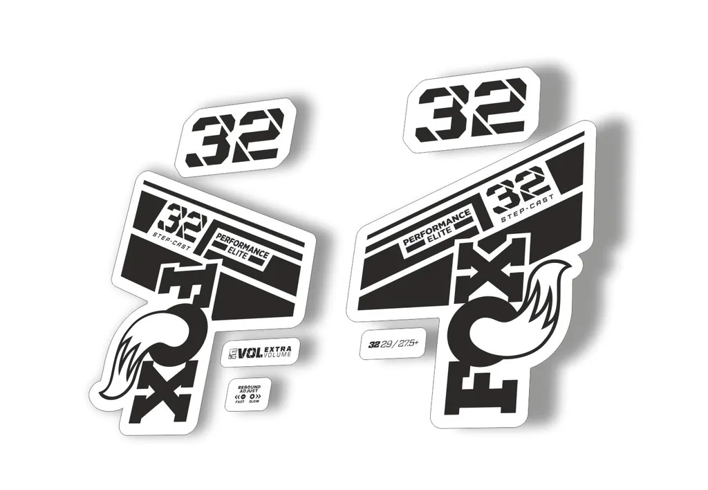 FOX 32 Step Cast Elite 2021 Factory Fork Decals Suspension Sticker Black