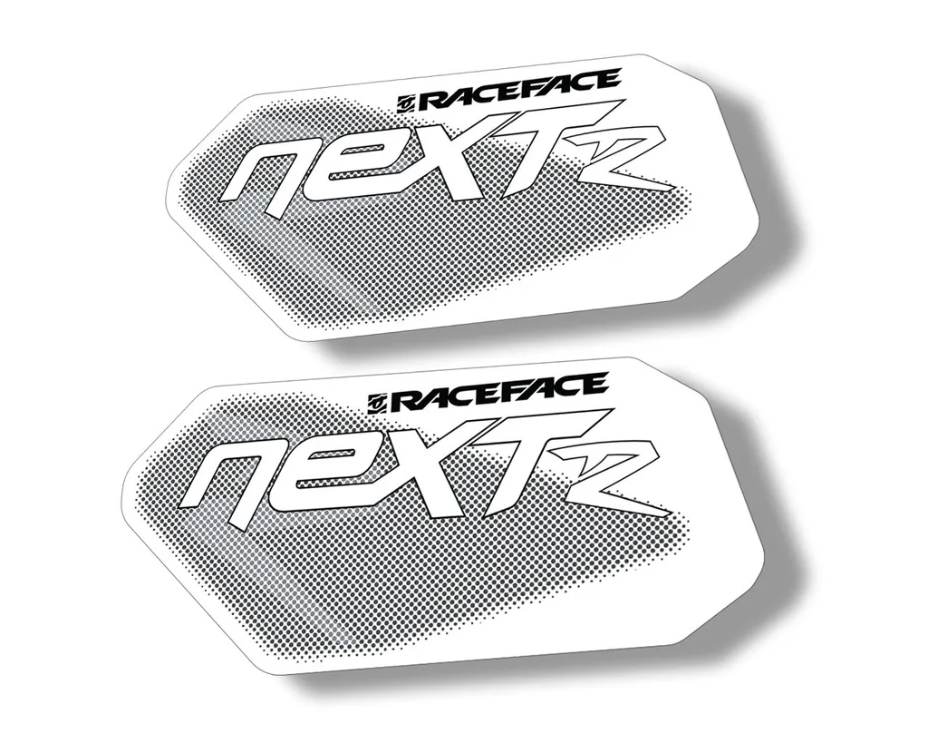 Race Face Next R Crank Decals Set Sticker Mountain Bike Adhesive Black 2Pcs