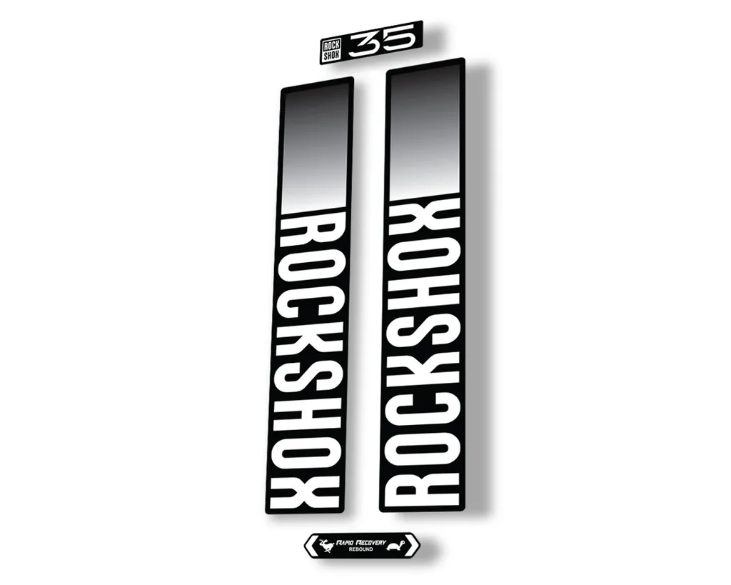 Rock Shox 35 2021 Fork Decal Mountain Bike Cycling Sticker Adhesive White