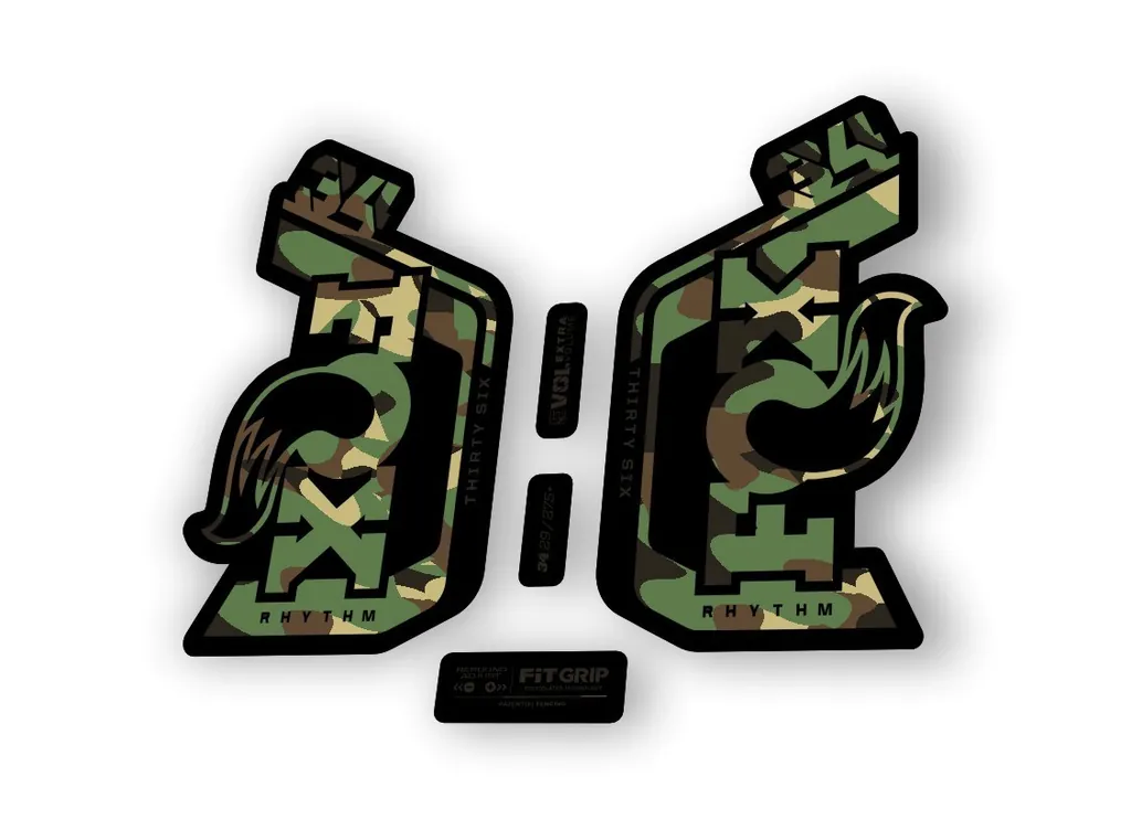 Fox 34 Rhythm 2024 Fork Suspension Factory Decal Sticker Adhesive Camo