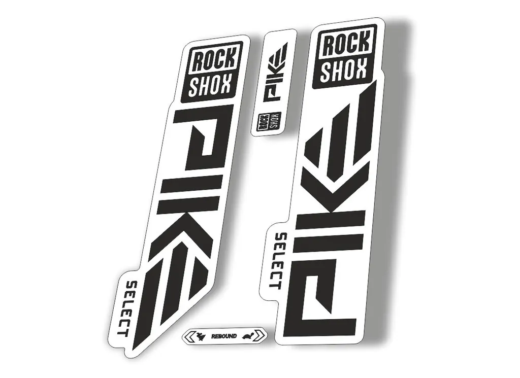 Rock Shox PIKE SELECT 2023 Mountain Bike Cycling Decal Sticker Adhesive Black