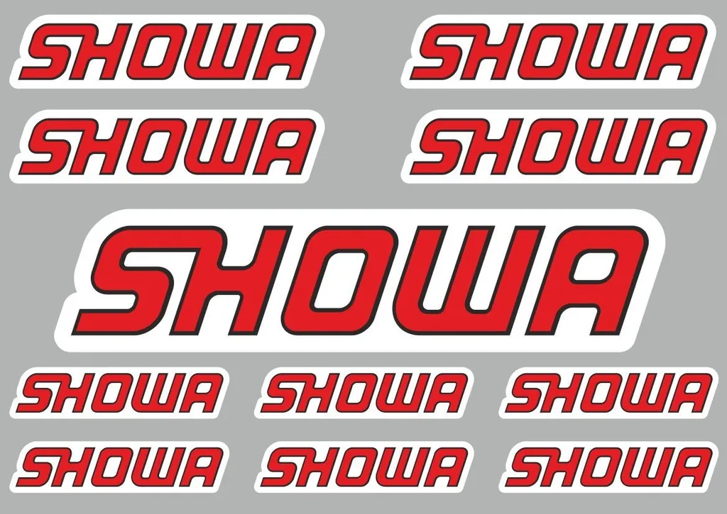 Showa Decals Quality Stickers Vinyl Graphic Set Logo Adhesive Kit 11 Pcs