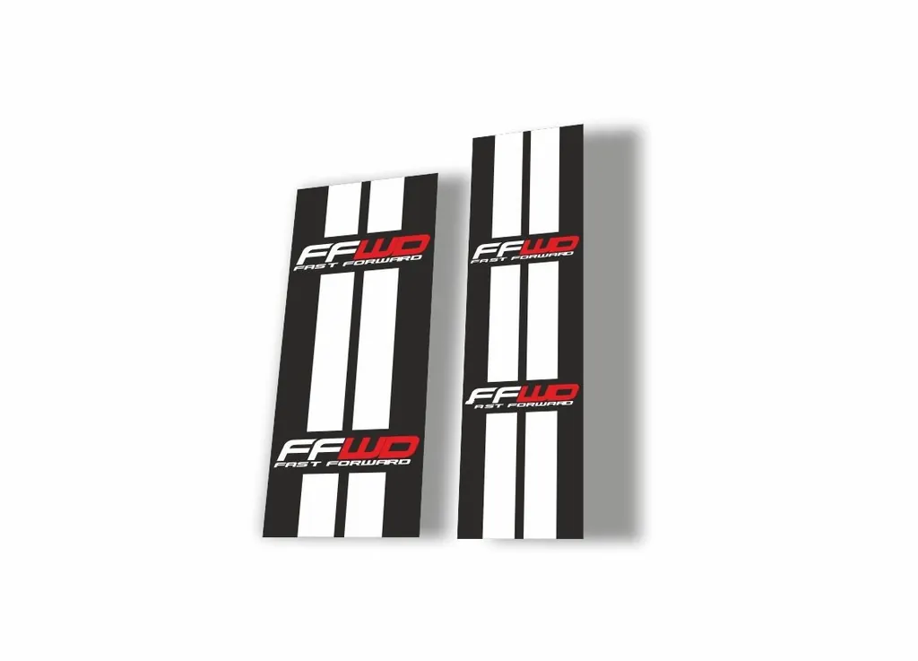 FFWD Bicycle Hub Decal Road Bike Rims Sticker Adhesive Set Vinyl Sheet 2 Pcs