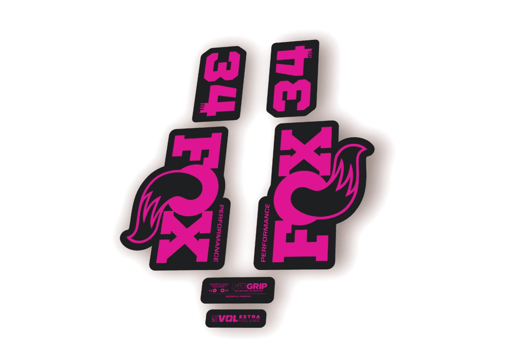 FOX 34 SL Performance 2026 Fork Factory Decal Sticker Adhesive Pink