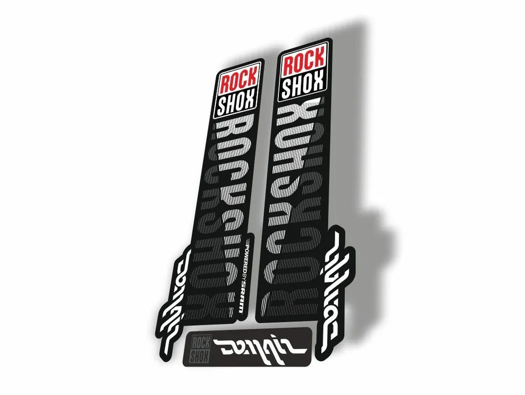 Rock Shox DOMAIN 2018 Fork Decal Mountain Bike Cycling Sticker White Gray