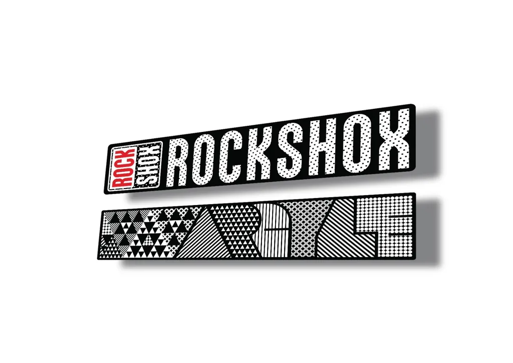 Rock Shox ARGYLE 2017 Fork Decal Mountain Bike Cycling Sticker White