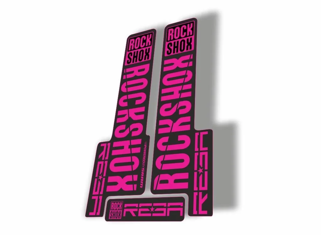 Rock Shox REBA 2018 Fork Decal Mountain Bike Cycling Sticker Adhesive Pink