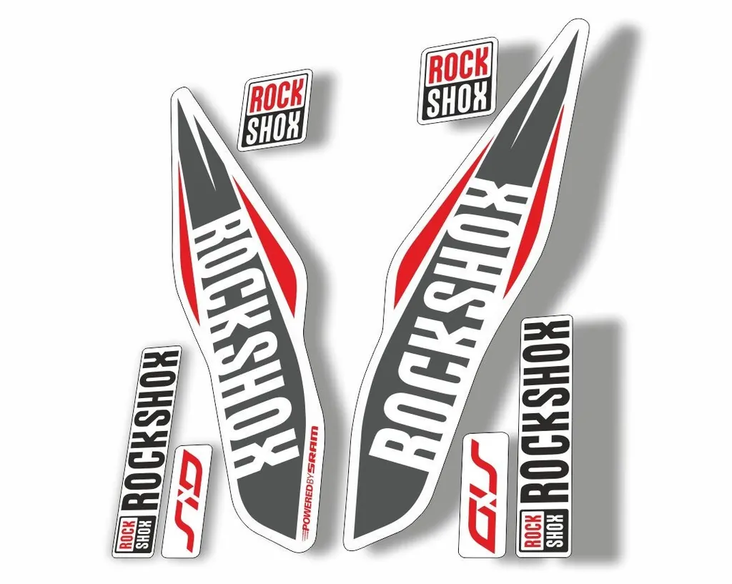 Rock Shox SID 2017 Mountain Bike Cycling Fork Decal Sticker Adhesive Red Gray