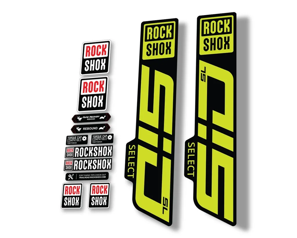 Rock Shox SID SELECT SL 2021 Fork Decal Mountain Bike Cycling Sticker Lime Green