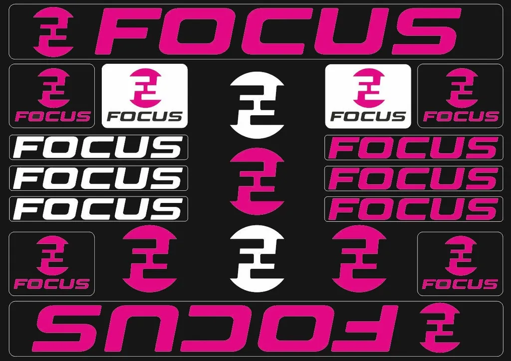 Bicycle Vinyl Frame Stickers – Compatible with FOCUS Bikes – Pink