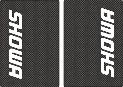 Showa Motocross Upper Fork Decal Stickers Graphic Set Adhesive Carbon