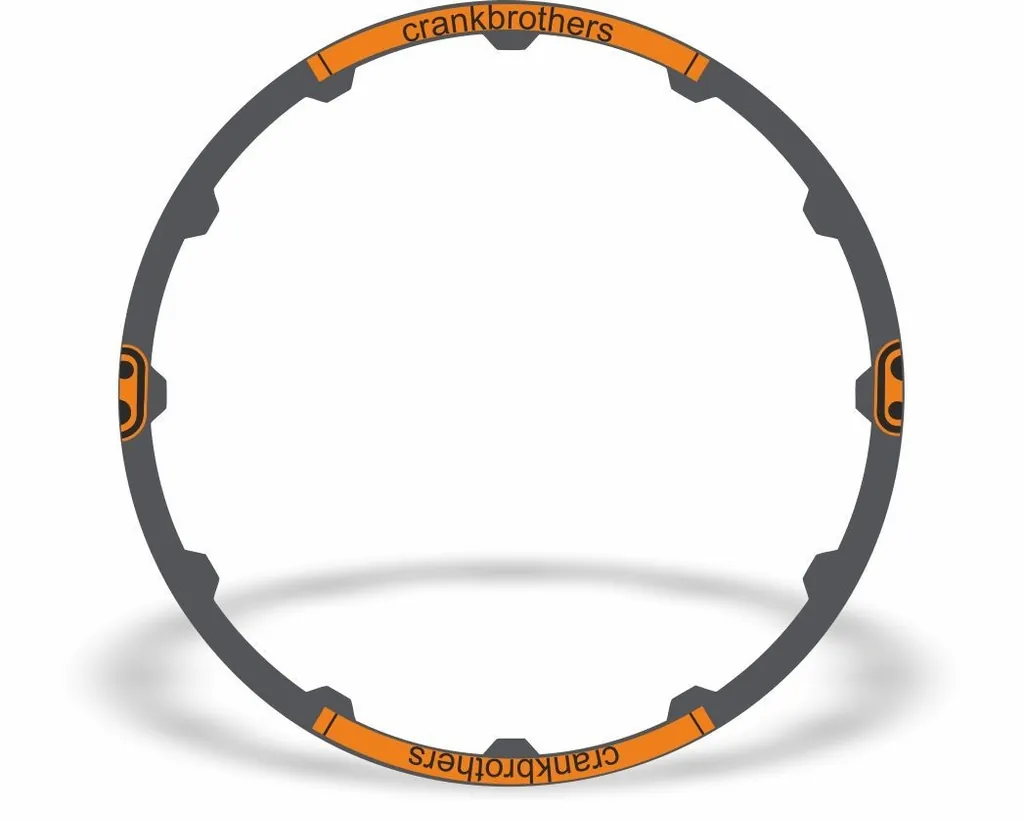 Crank Brothers Cobalt 29" Rim Sticker Decal Vinyl Replacement Adhesive Orange