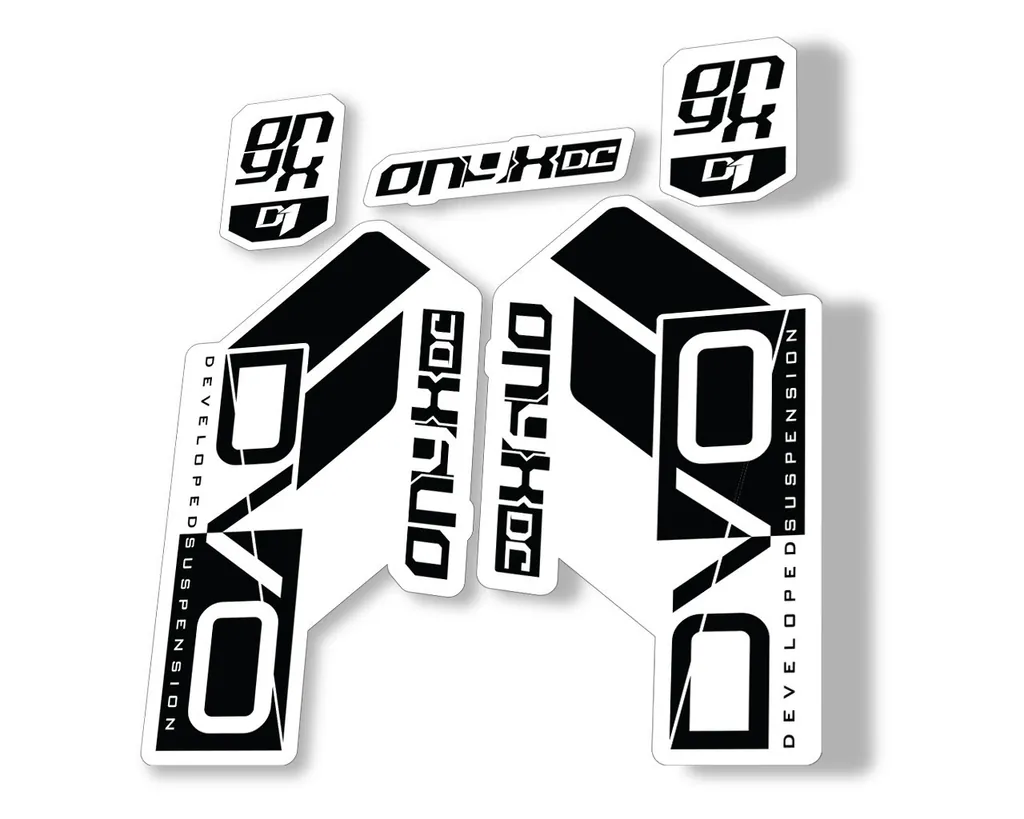 DVO Onyx DC D1 2019 Fork Suspension Sticker Factory Decal Adhesive Black