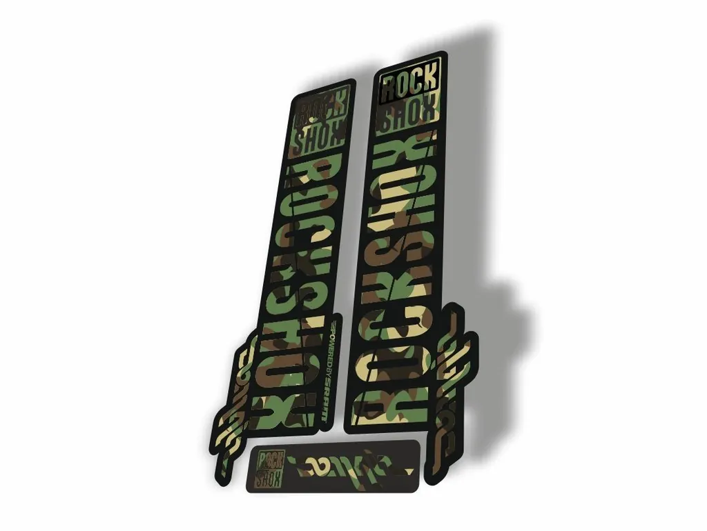Rock Shox DOMAIN 2018 Fork Decal Mountain Bike Cycling Sticker Adhesive Camo