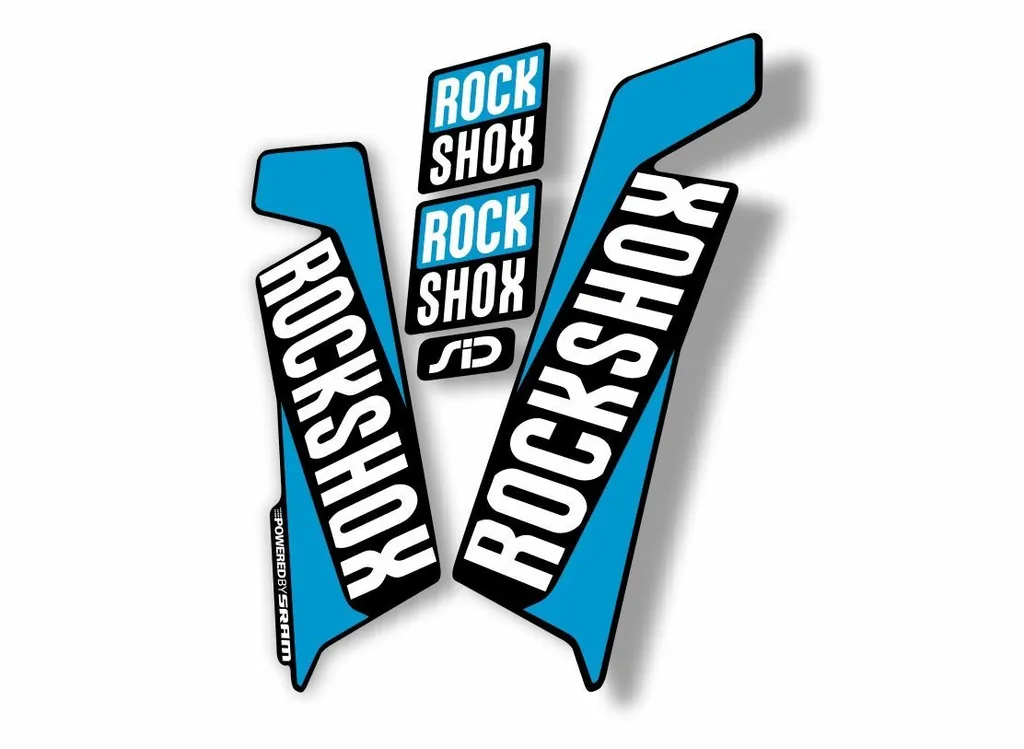 Rock Shox SID 2016-17 Mountain Bike Cycling Fork Decal Sticker Adhesive Blue