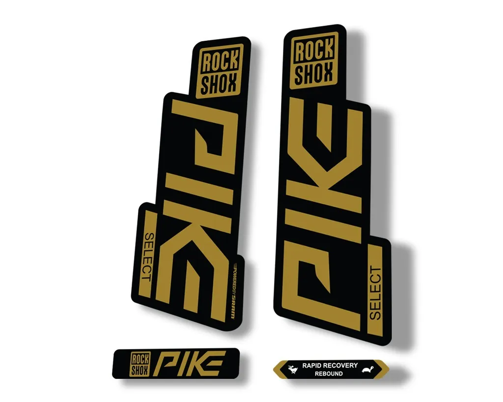 Rock Shox PIKE SELECT 2020 Fork Decal Mountain Bike Cycling Sticker Gold