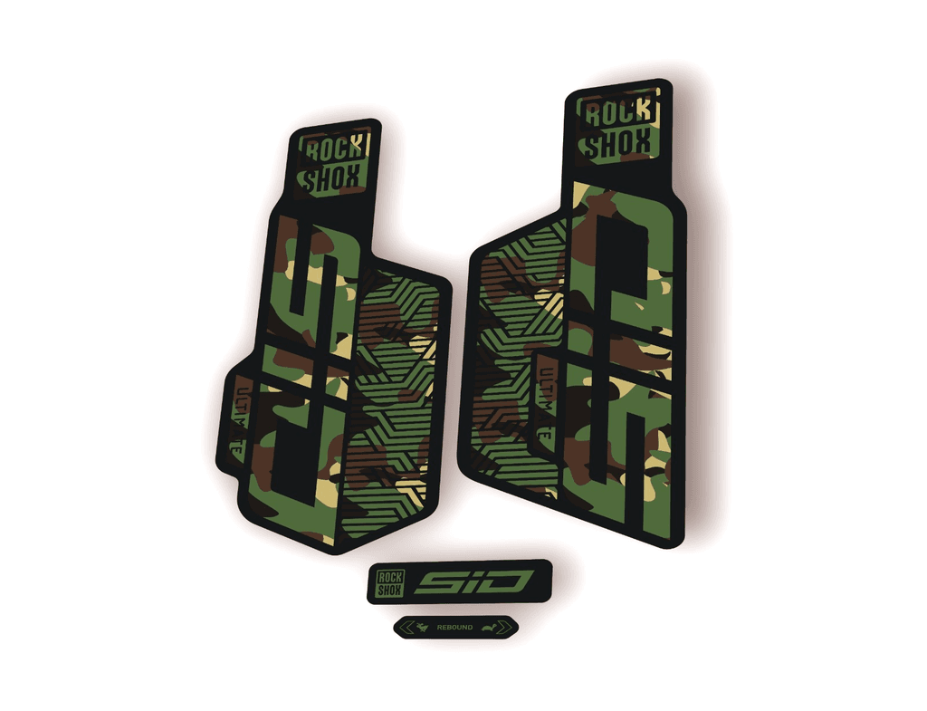 Rock Shox SID ULTIMATE 2025 Flight Attendant Bike Cycling Decal Sticker Camo