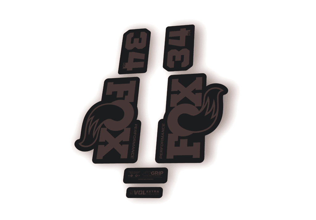 FOX 34 SL Performance 2026 Fork Factory Decal Sticker Adhesive Gray