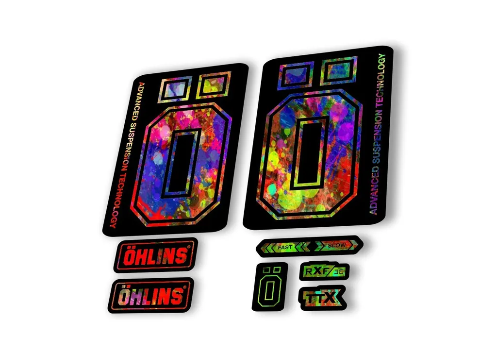 Ohlins RXF36 M2 2019 Fork Decal Mountain Bike Cycling Sticker Adhesive Oil Slick