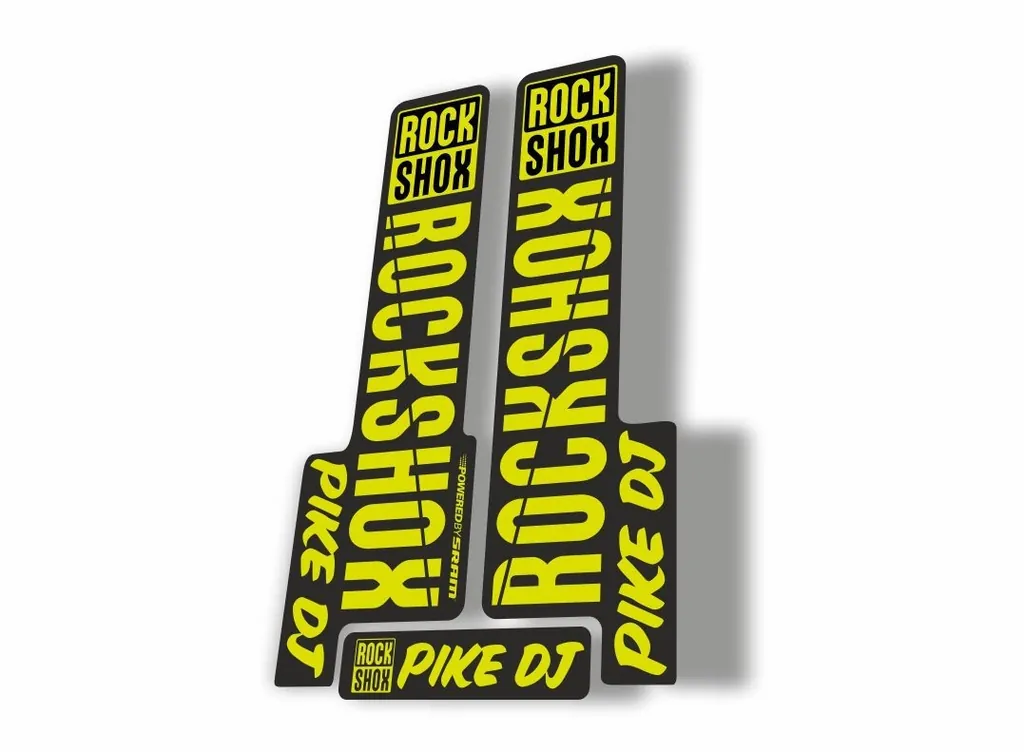 Rock Shox PIKE DJ 2018 Fork Decal Mountain Bike Cycling Sticker Adhesiv L. Green