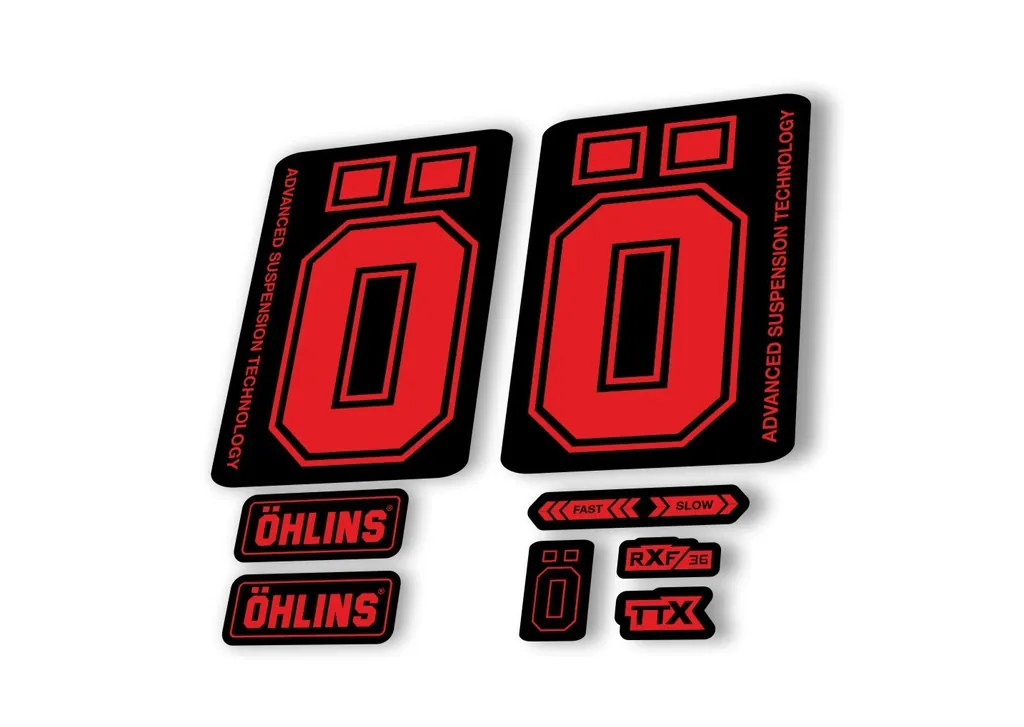 Ohlins RXF36 M2 2019 Fork Decal Mountain Bike Cycling Sticker Adhesive Red