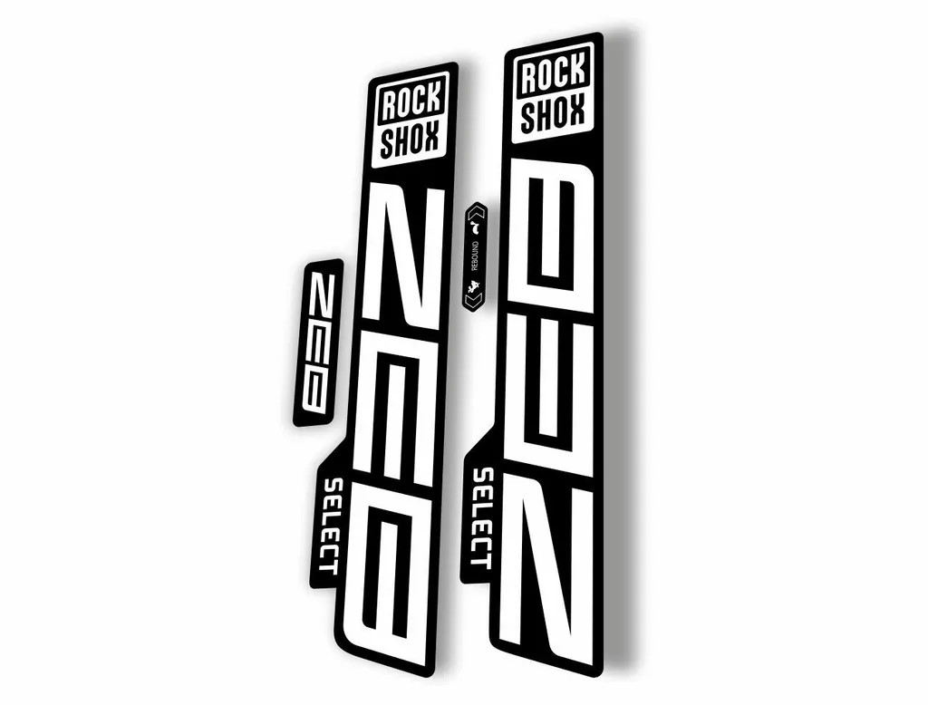 Rock Shox ZEB 2021 Select Mountain Bike Cycling Decal Sticker Adhesive White