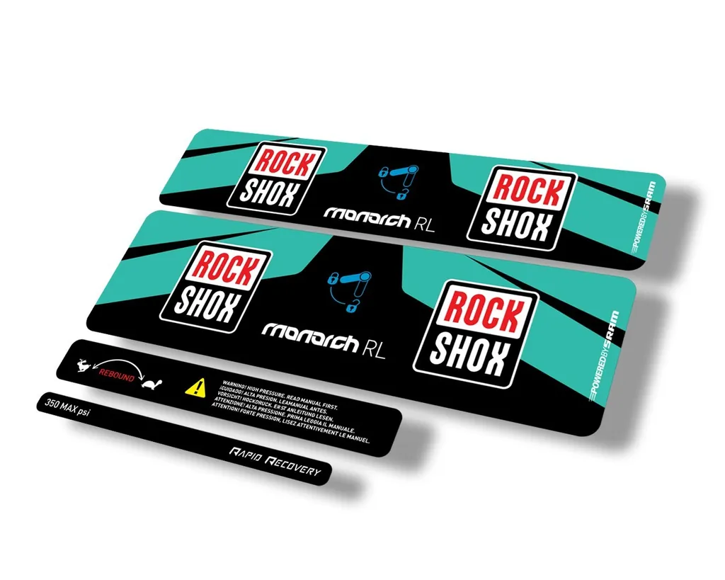 Rock Shox MONARCH RL 2016 Rear Shock Suspension Decal Sticker Adhesive Dolphin