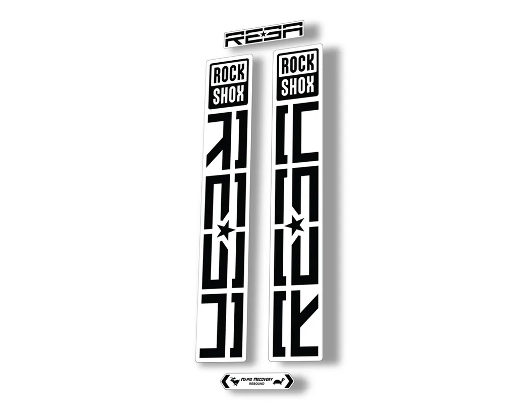 Rock Shox REBA 2021 Fork Decal Mountain Bike Sticker Adhesive Set Black