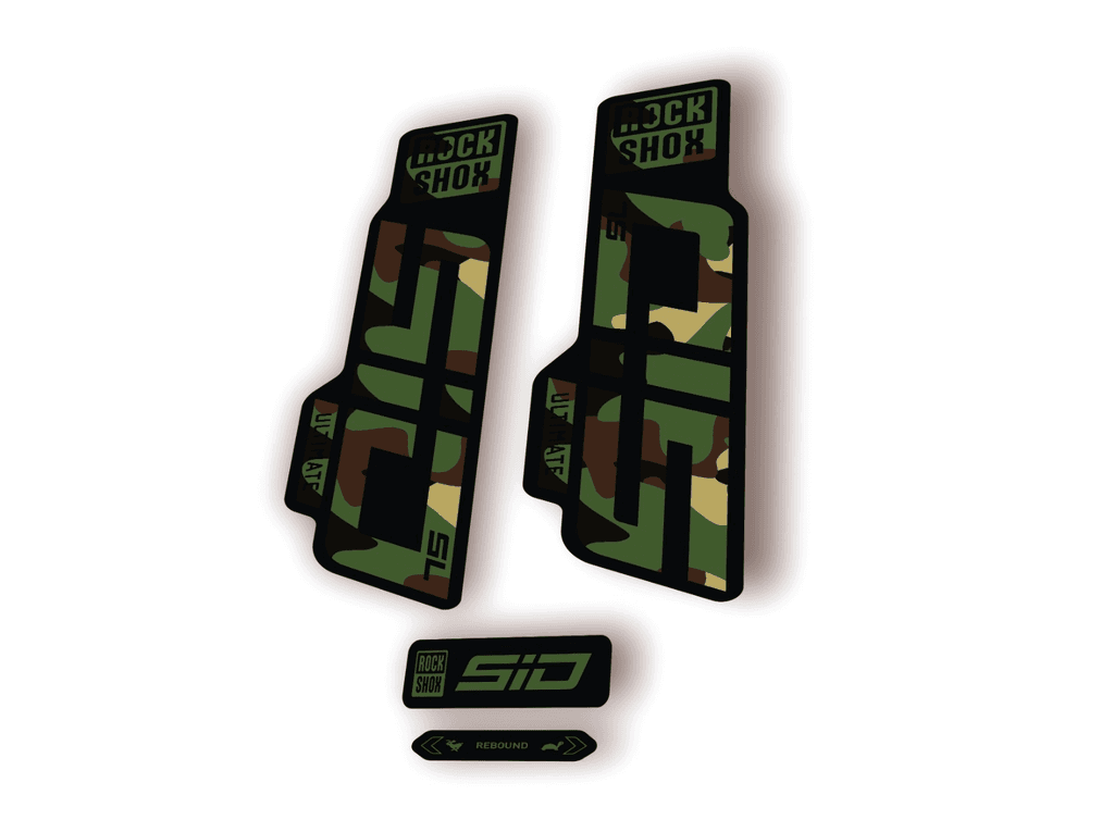 Rock Shox SID SL Ultimate 2024 Fork Decal MTB Cycling Sticker Kit Camo