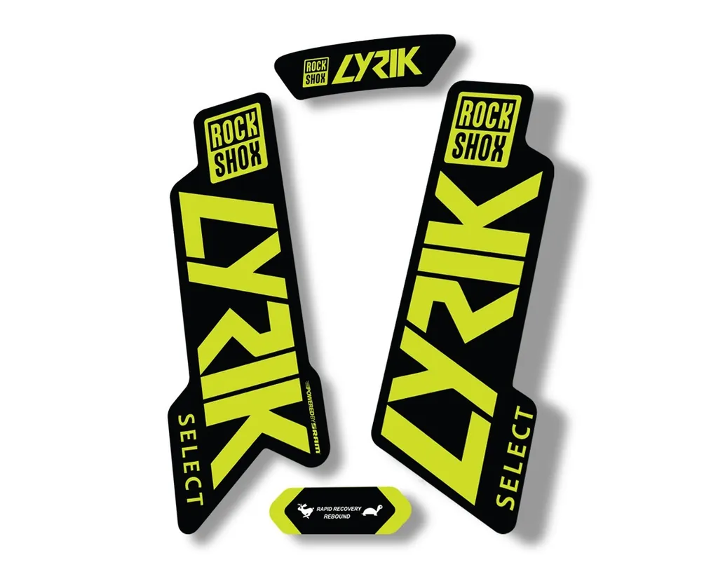 Rock Shox LYRIK SELECT 2020 Fork Decal Mountain Bike Cycling Sticker Lime Green