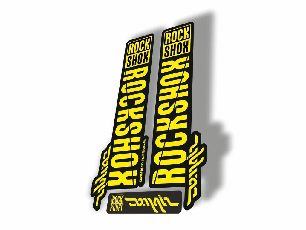 Rock Shox DOMAIN 2018 Fork Decal Mountain Bike Cycling Sticker Adhesive Yellow