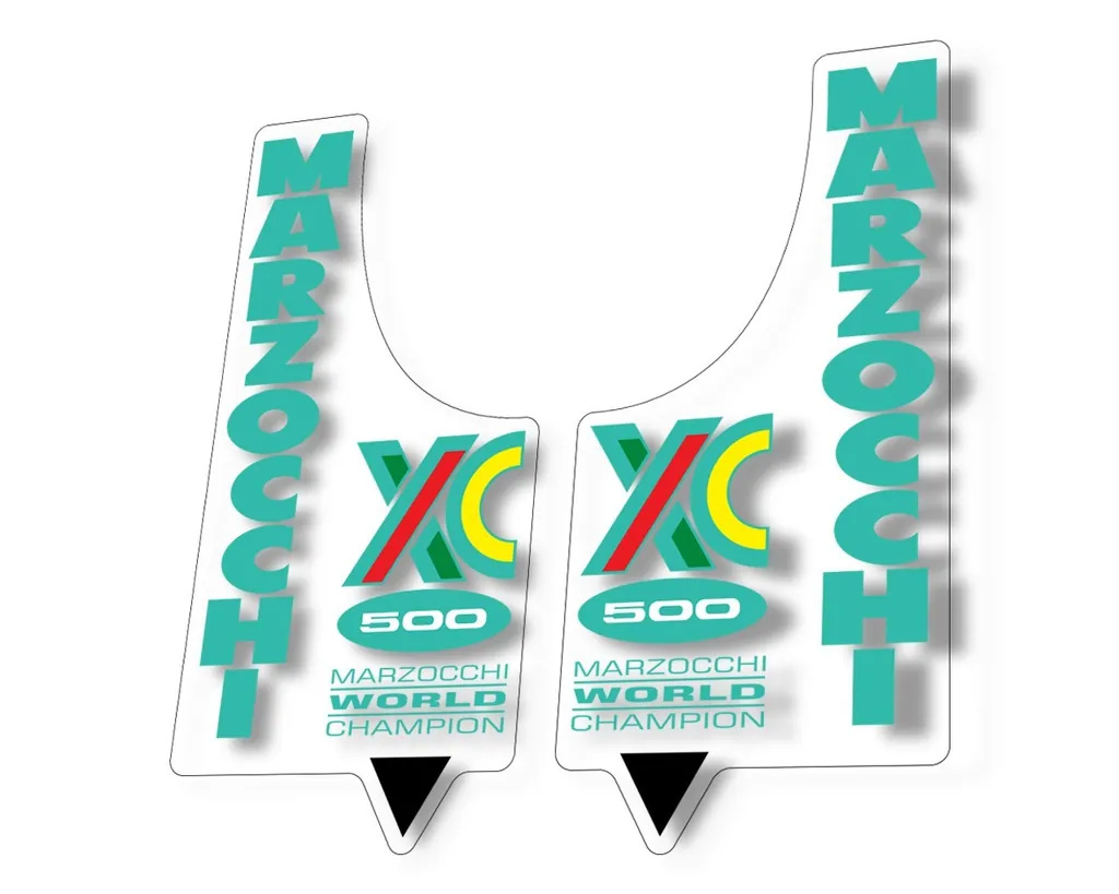 Marzocchi XC 500 1994 Suspension Graphic Decal Kit Sticker Adhesive Set Dolphin