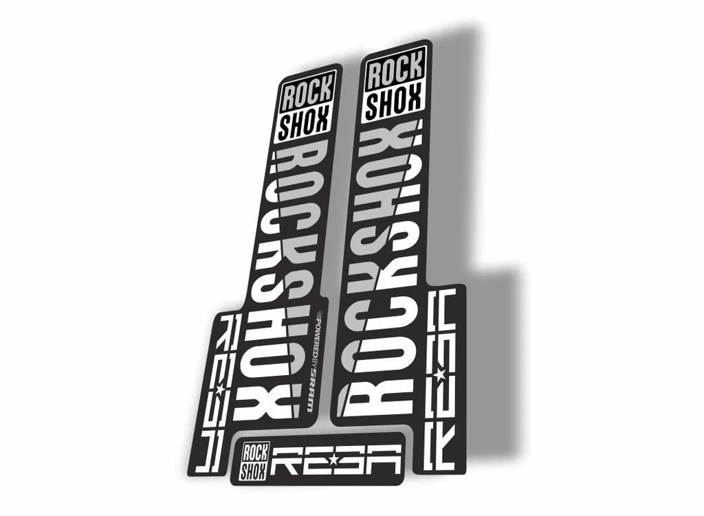 Rock Shox REBA 2018 Fork Decal Mountain Bike Cycling Sticker Adhesive White