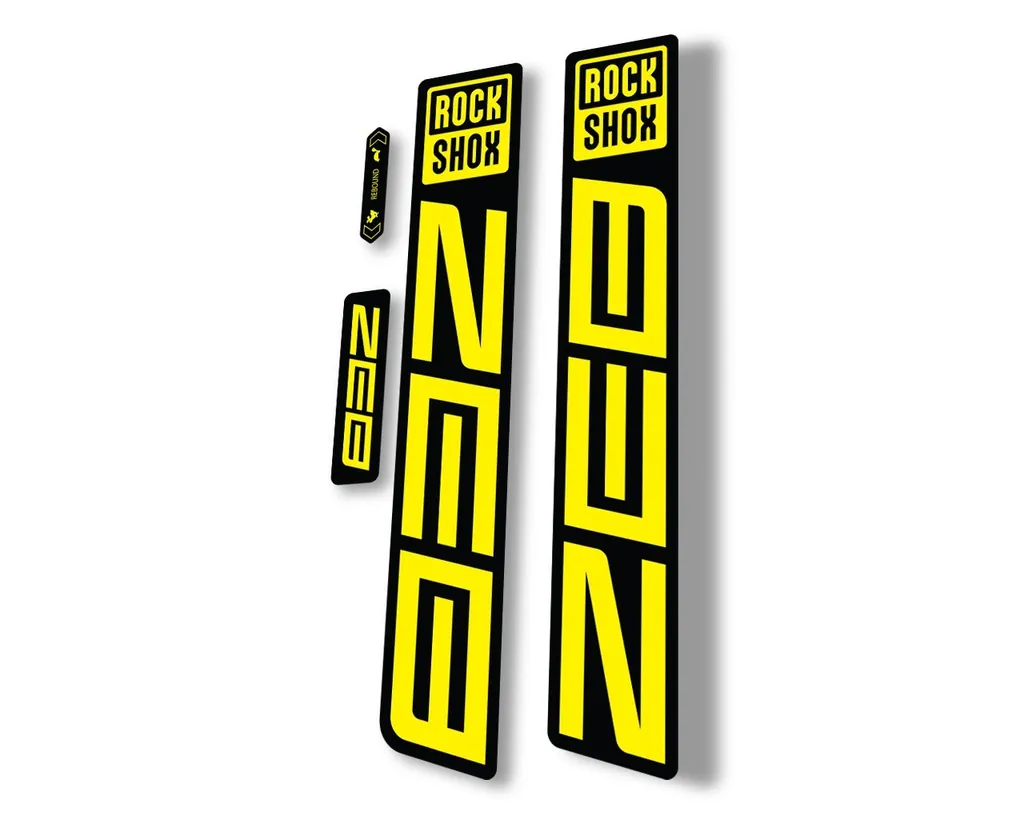 Rock Shox ZEB R 2021 Mountain Bike Cycling Decal Sticker Adhesive Yellow