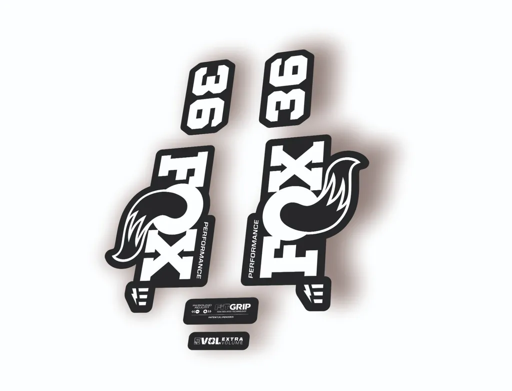 FOX 36 Performance E-Optimized 2026 Fork Factory Decal Sticker Adhesive White