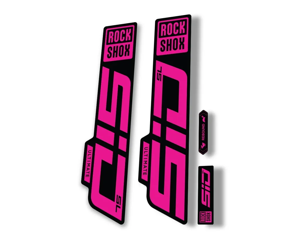 Rock Shox SID SL Ultimate 2021 Mountain Bike Cycling Decal Sticker Pink