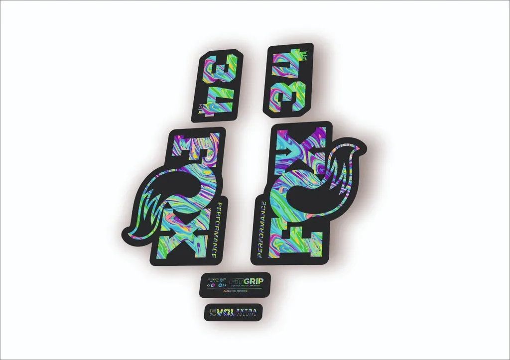 FOX 34 SL Performance 2026 Fork Factory Decal Sticker Adhesive Oil Slick 1
