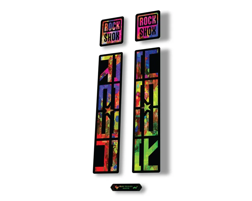 Rock Shox REBA 2020 Fork Decal Mountain Bike Cycling Sticker Adhesive Oil Slick